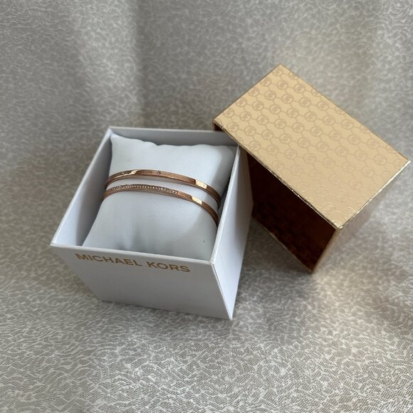 Michael Kors MKJ4820791 Cuff Rose Gold Tone Women's Bracelet - Picture 2 of 4